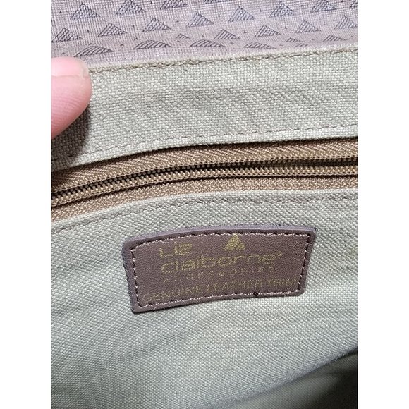 Vintage Liz Claiborn 80's Triangle Geometric Print Envelope Crossbody Handbag - Picture 10 of 10